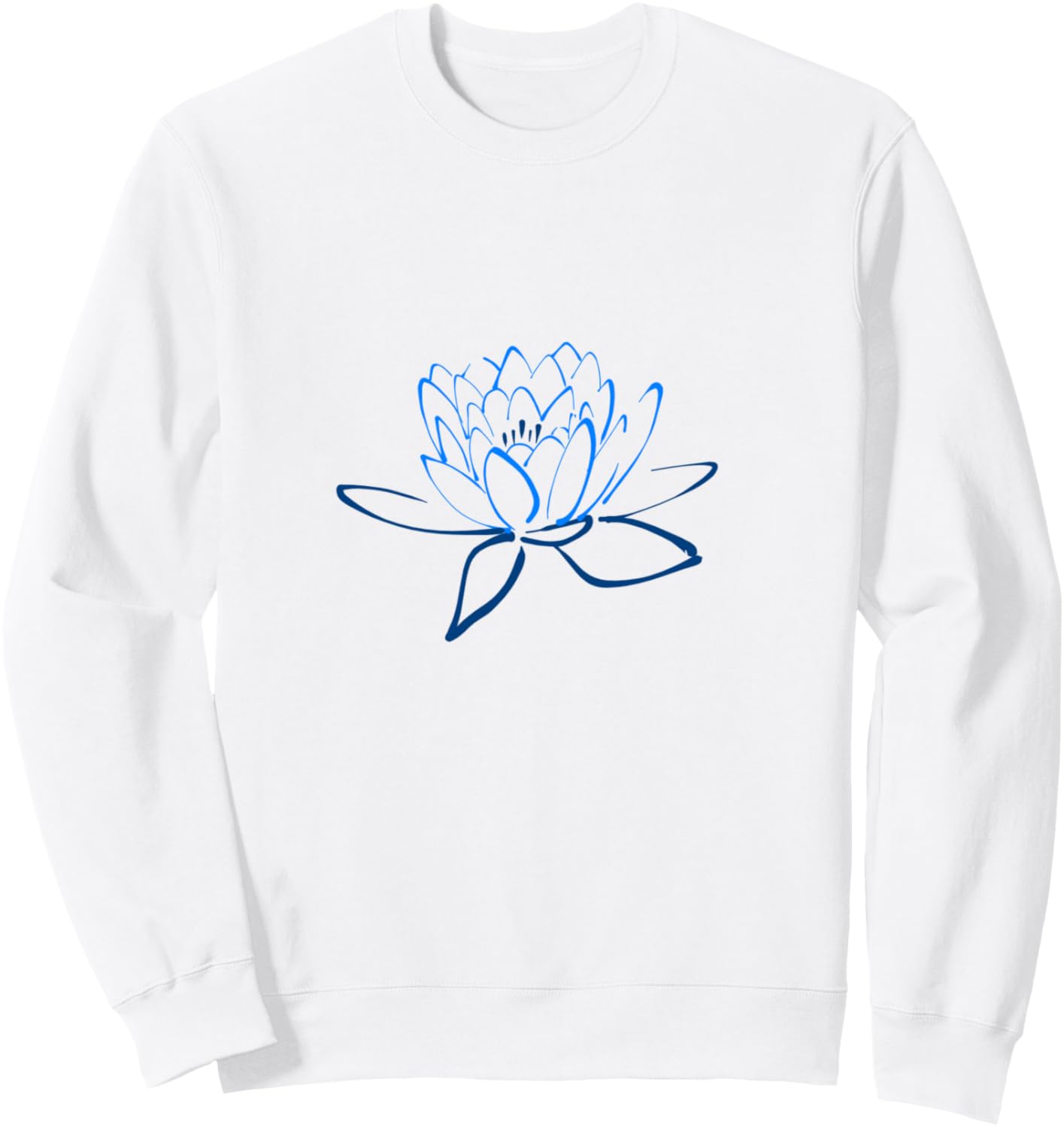 

Толстовка с изображением голубого лотоса Es Designs
