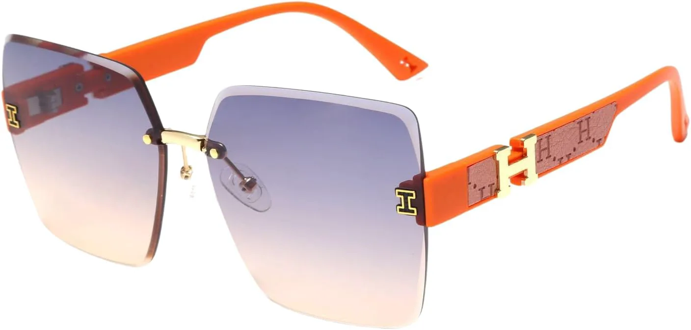 

Модные мужские и женские солнцезащитные очки большого размера без оправы, с защитными линзами для вождения, путешествий и рыбалки - формат А4 GFYFJXJT, A4