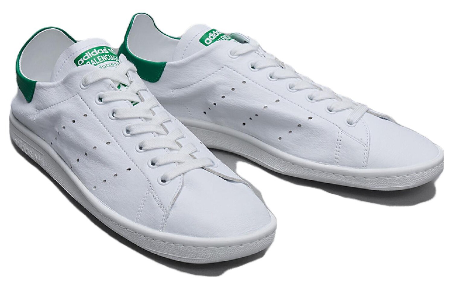 

Кроссовки Balenciaga X adidas originals Stan Smith Skateboarding Shoes Women's Low-top White/Green, зеленый