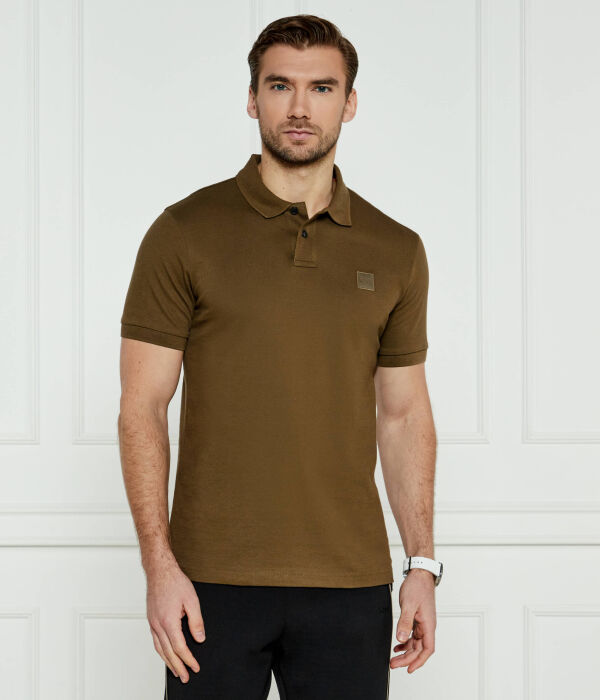 

Рубашка поло Slim fit Boss Orange, коричневый
