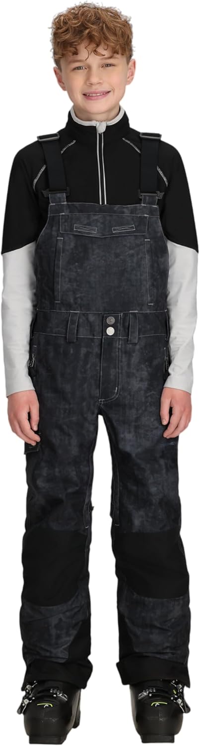 

Сноуборд-комбинезон Obermeyer Boys Carver Snow, утепленный и водонепроницаемый, с системой продленного ношения, Grey Steel Frost