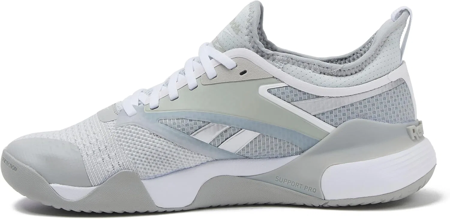 Кроссовки для корта Reebok Nano Court, серые/белые — фото 3