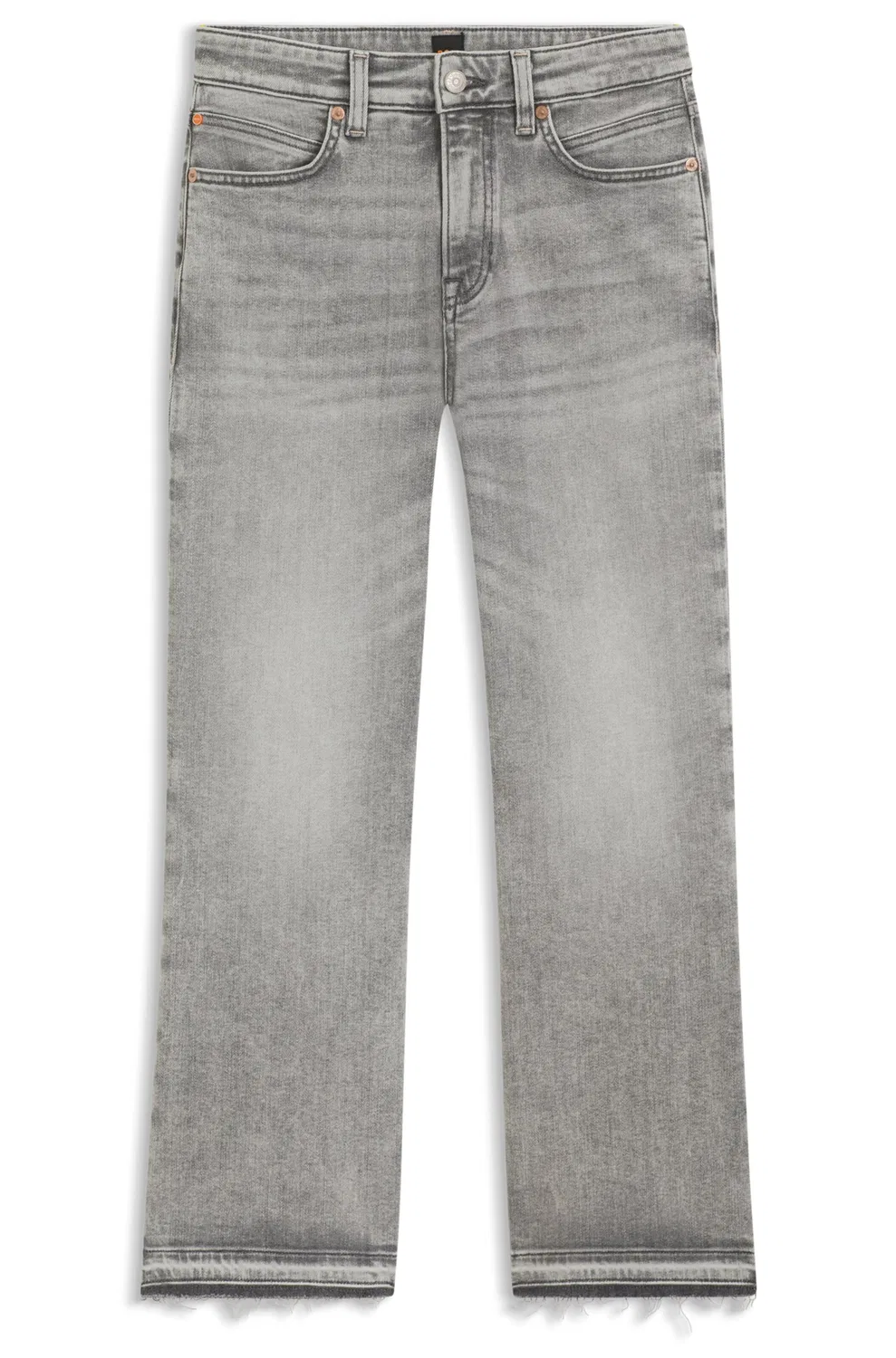 Джинсы Boss Boot cut серого цвета