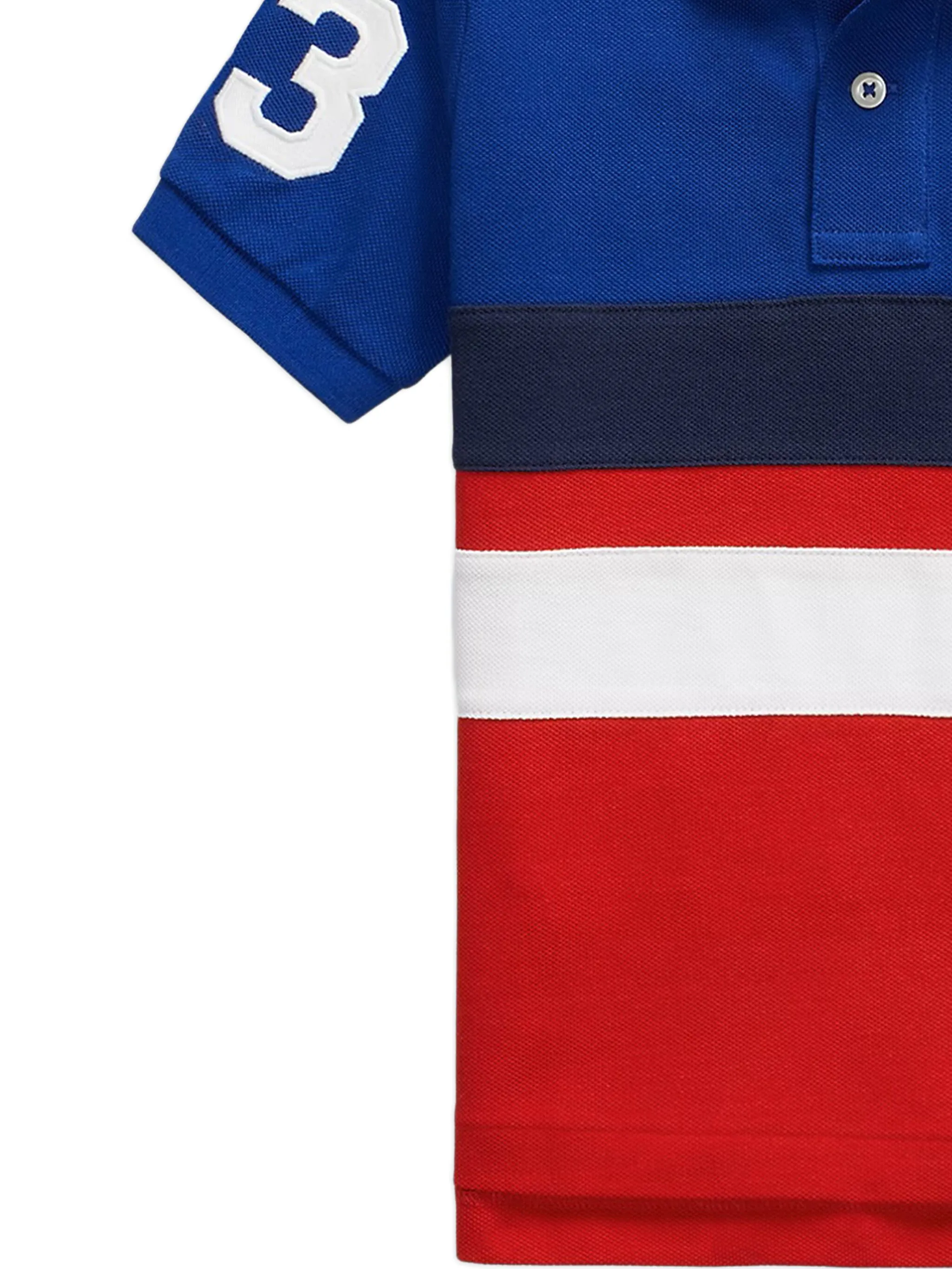 

Рубашка поло с вышитым логотипом Polo Ralph Lauren Kids, синий