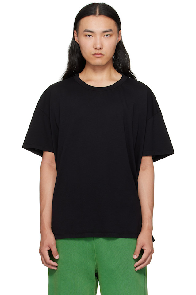 

Les Tien Черная футболка оверсайз