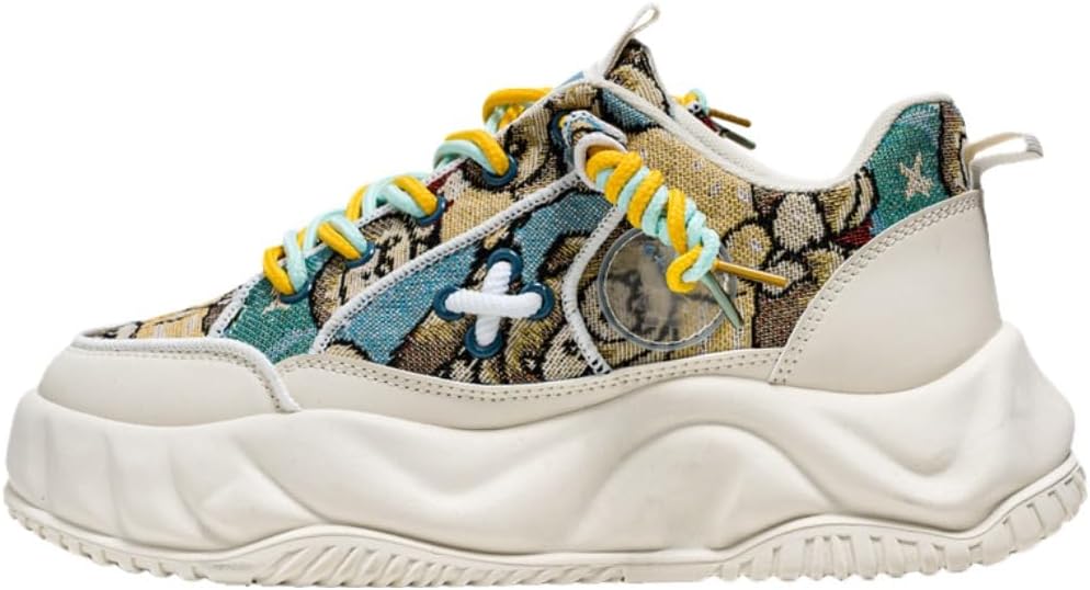 

Дышащие беговые кроссовки для мужчин, легкие слипоны, повседневные с толстой подошвой, противоскользящие, для спортзала и занятий спортом Lexamen, желтый