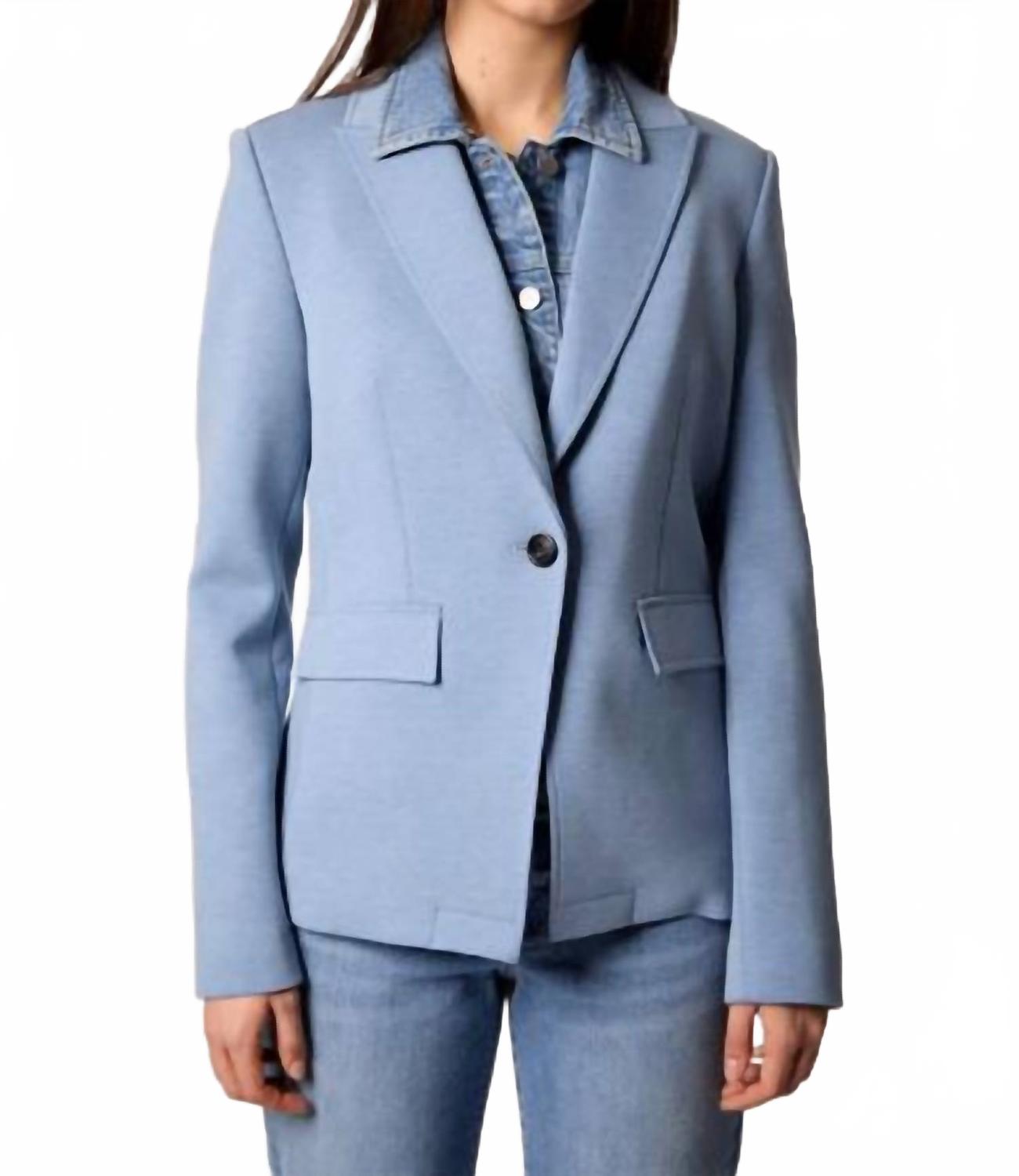 

BLUE REVIVAL Блейзер Helen с джинсовой вставкой, цвет светло-голубой