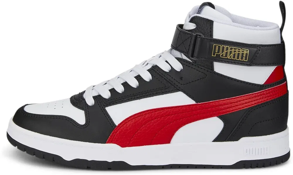 Кроссовки высокие из переработанной кожи, Puma, белый — фото 3