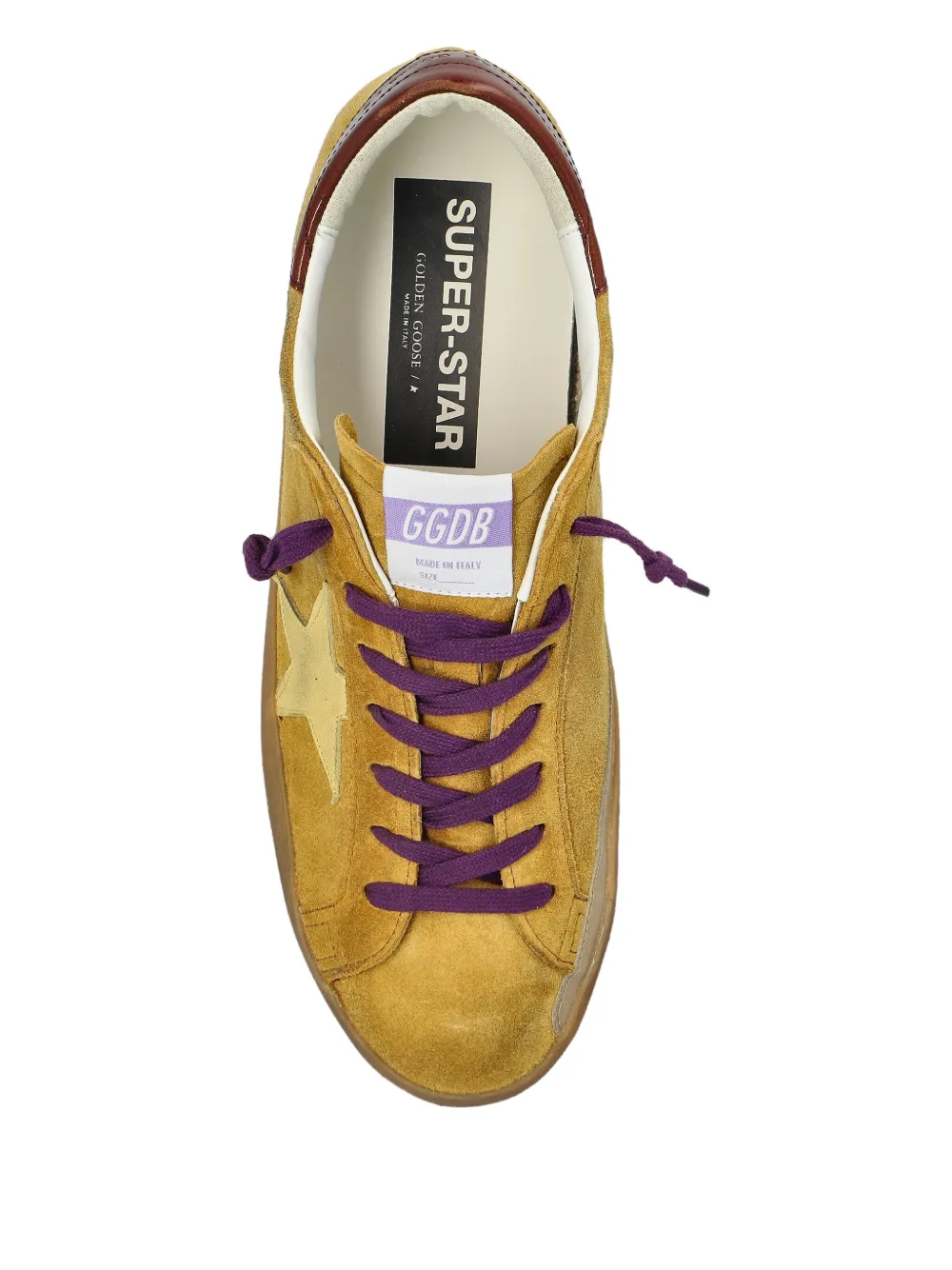 Замшевые кроссовки Super-Star GOLDEN GOOSE, желтый — фото 3