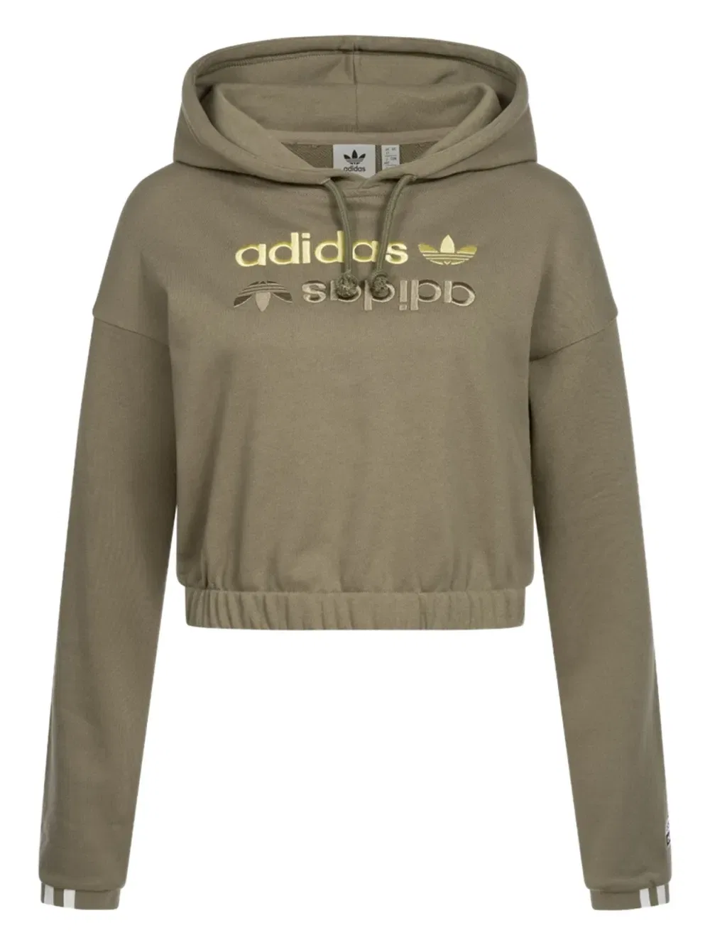 Толстовка с вышитым логотипом Adidas, зеленый