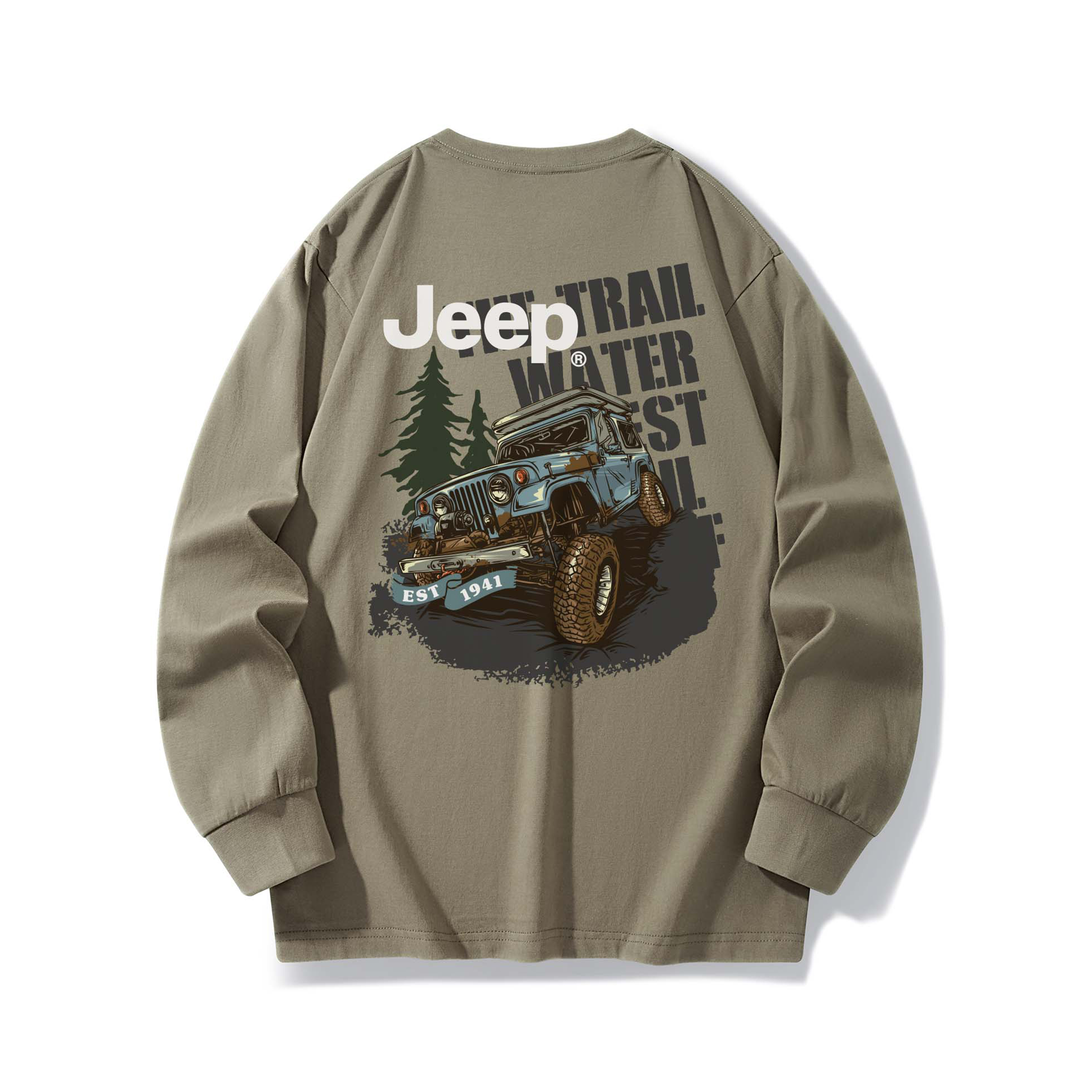 

Футболка Outdoor Casual Unisex Jeep, коричневый