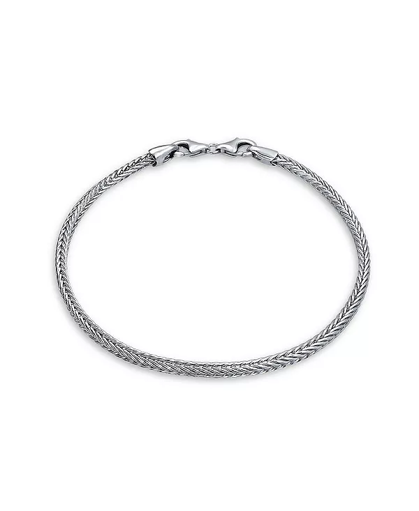 

Составной браслет из стерлингового серебра в виде змеи с застежкой-карабином Bling Jewelry, grey