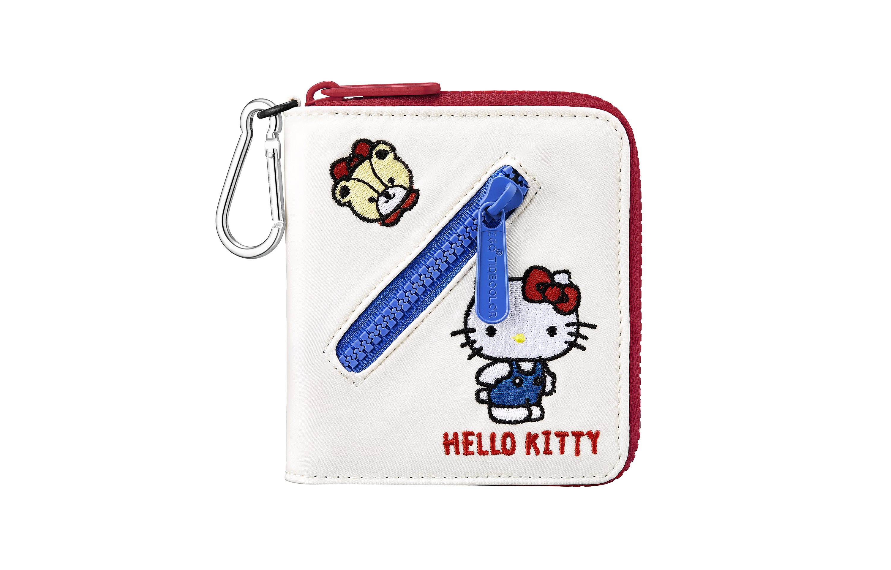 

Милый женский держатель для карт Sanrio Hello Kitty из полиэстера, практичный кошелек для монет, маленькая сумка, обычная женская, цвета экрю Zgo, Hello Kitty-Ecru