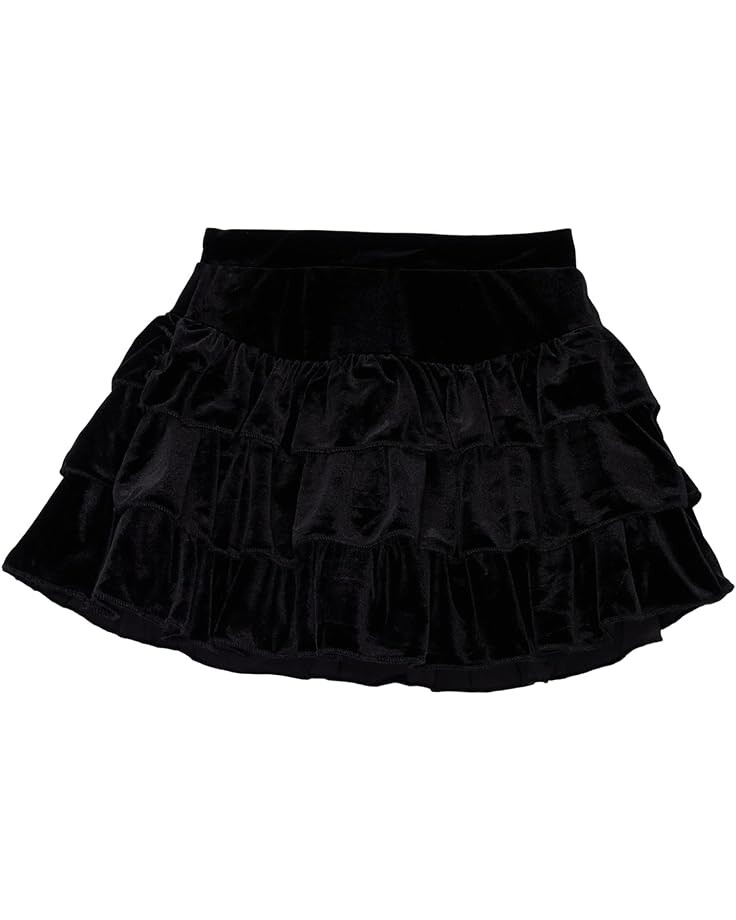 

Юбка Chaser Stretch Velvet Flouncy Skort, реальный черный