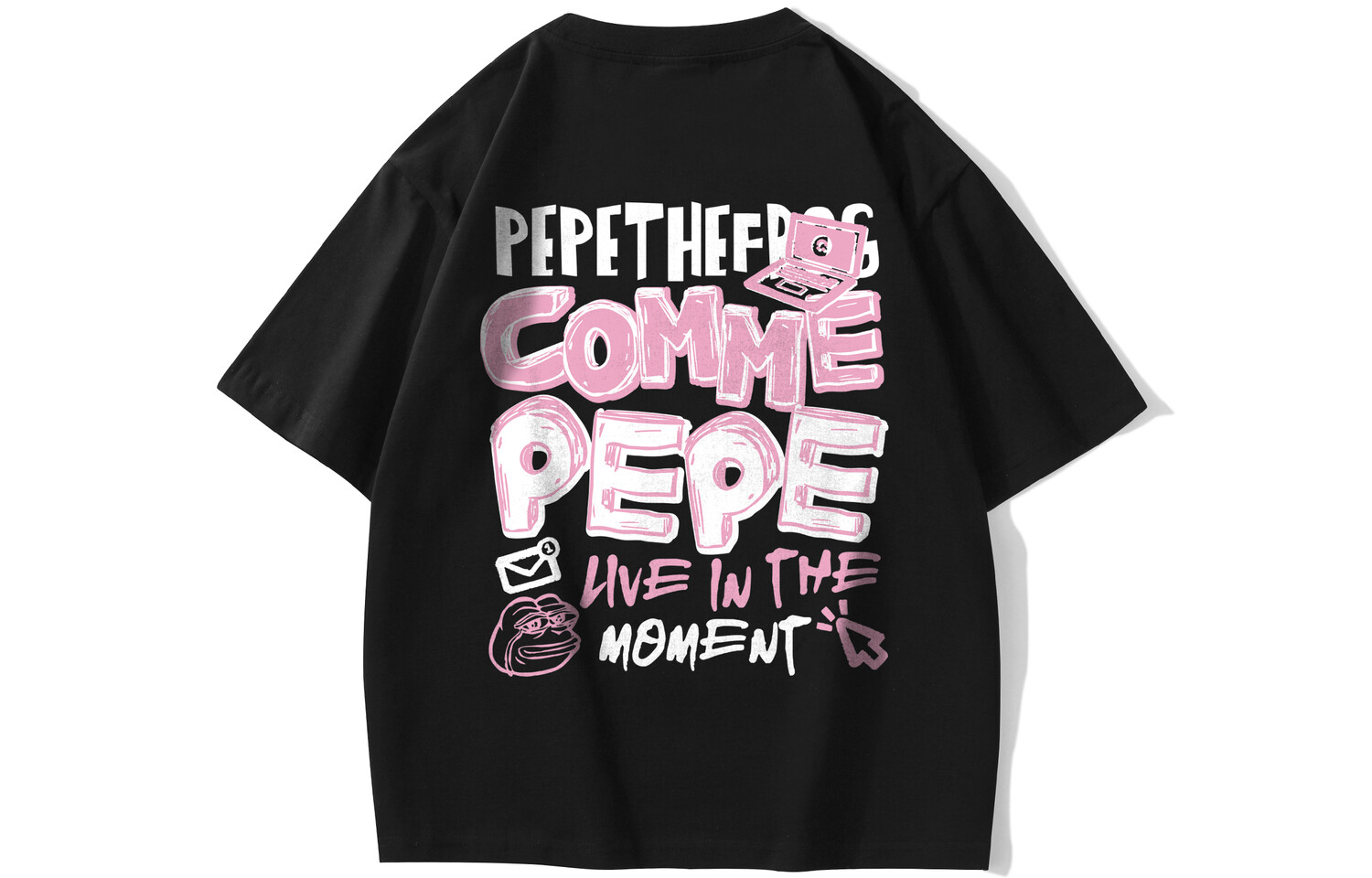 

pepe the frog Футболка унисекс с лягушкой Пепе, Серо-коричневый