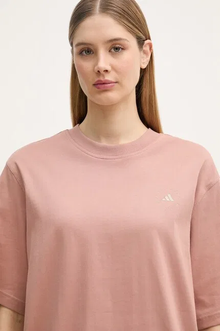 Футболка оверсайз Adidas by Stella McCartney, оранжевый — фото 4