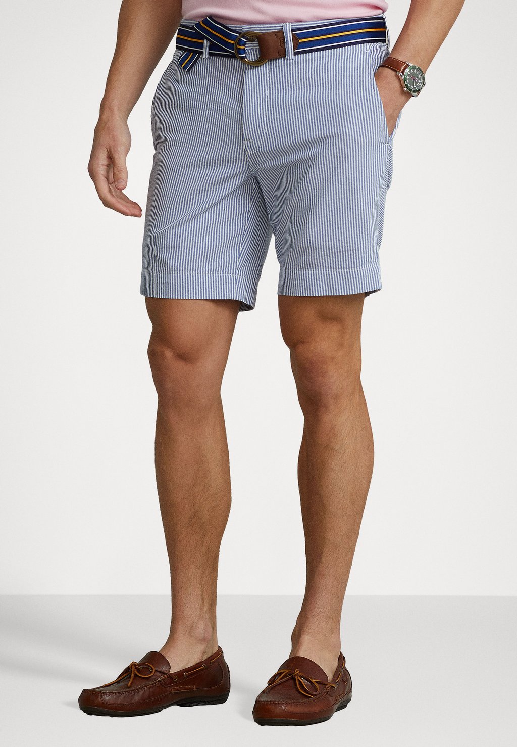 

Шорты STRETCH STRAIGHT SEERSUCKER SHORT Polo Ralph Lauren, синий