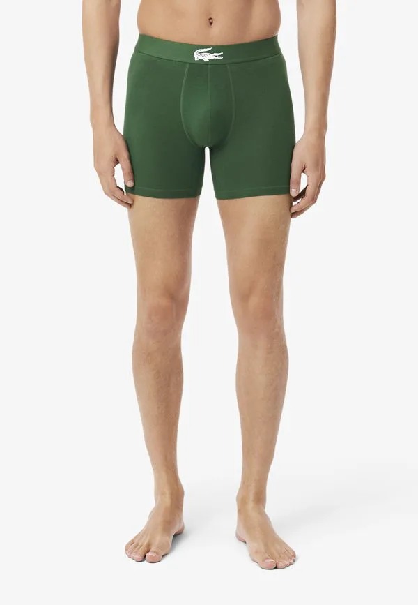 Боксерские трусы Lacoste, Blanc Vert Noir Zj — фото 3