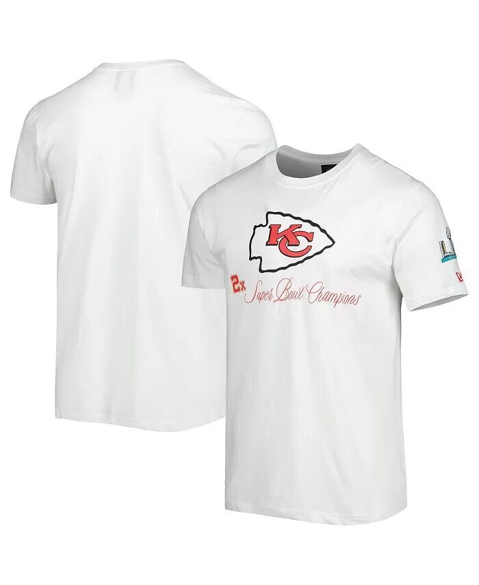 

Мужская белая футболка Kansas City Chiefs Historic Champs New Era
