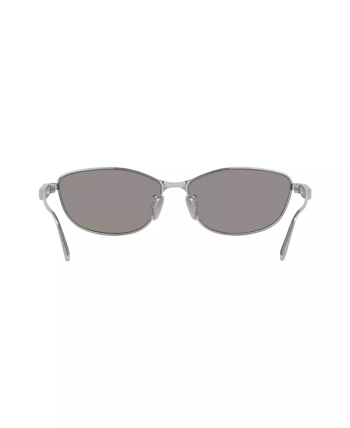 Унисекс маленькие солнцезащитные очки, BB0357SA 6E000352 Balenciaga, серебряный — фото 4