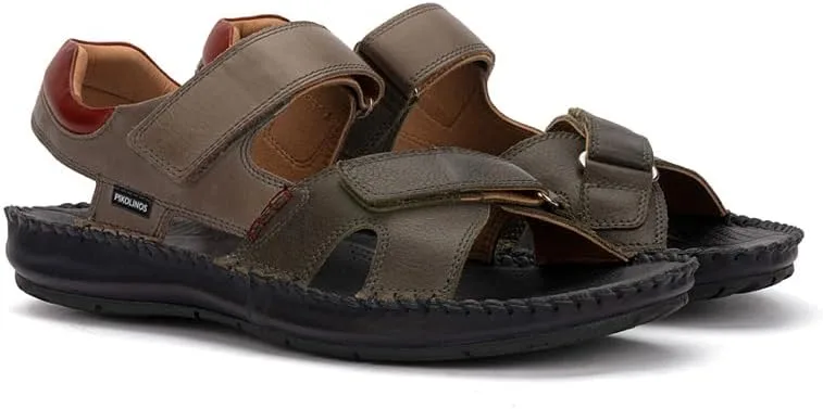 Мужские кожаные сандалии на плоской подошве Pikolinos Flat Leather Sandals Tarifa — фото 2