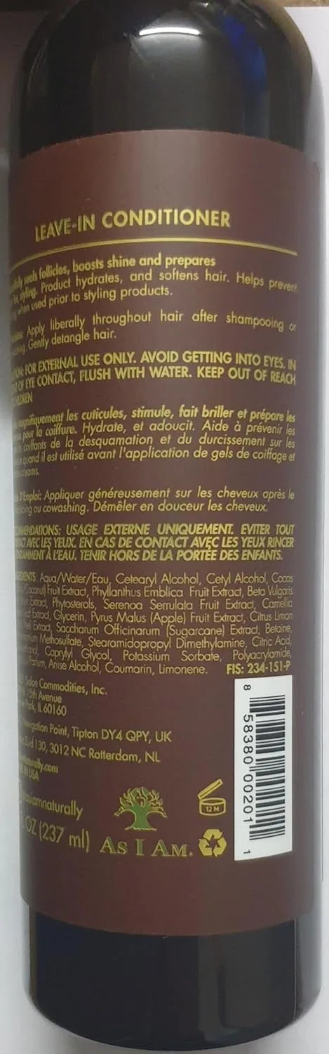 Набор для ухода за кудрявыми волосами As I Am Naturally с кокосом Generic — фото 3