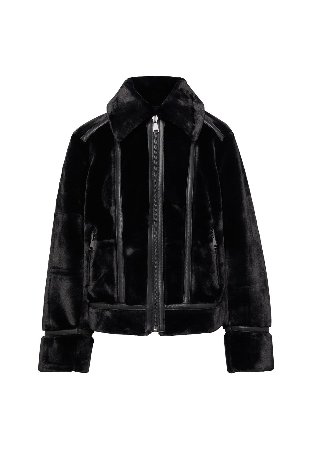 

Куртка из искусственной кожи VESTE DE STYLE MOTARD EN FOURRURE SYNTHÉTIQUE s.Oliver BLACK LABEL, черный