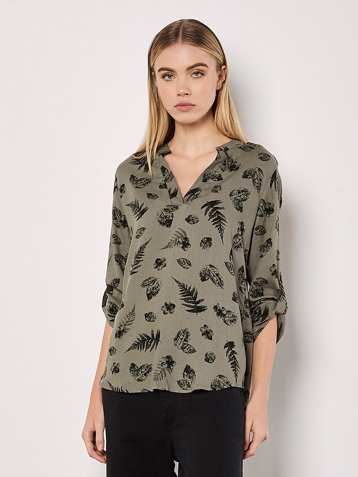 

Apricot Блузка оливково-черного цвета