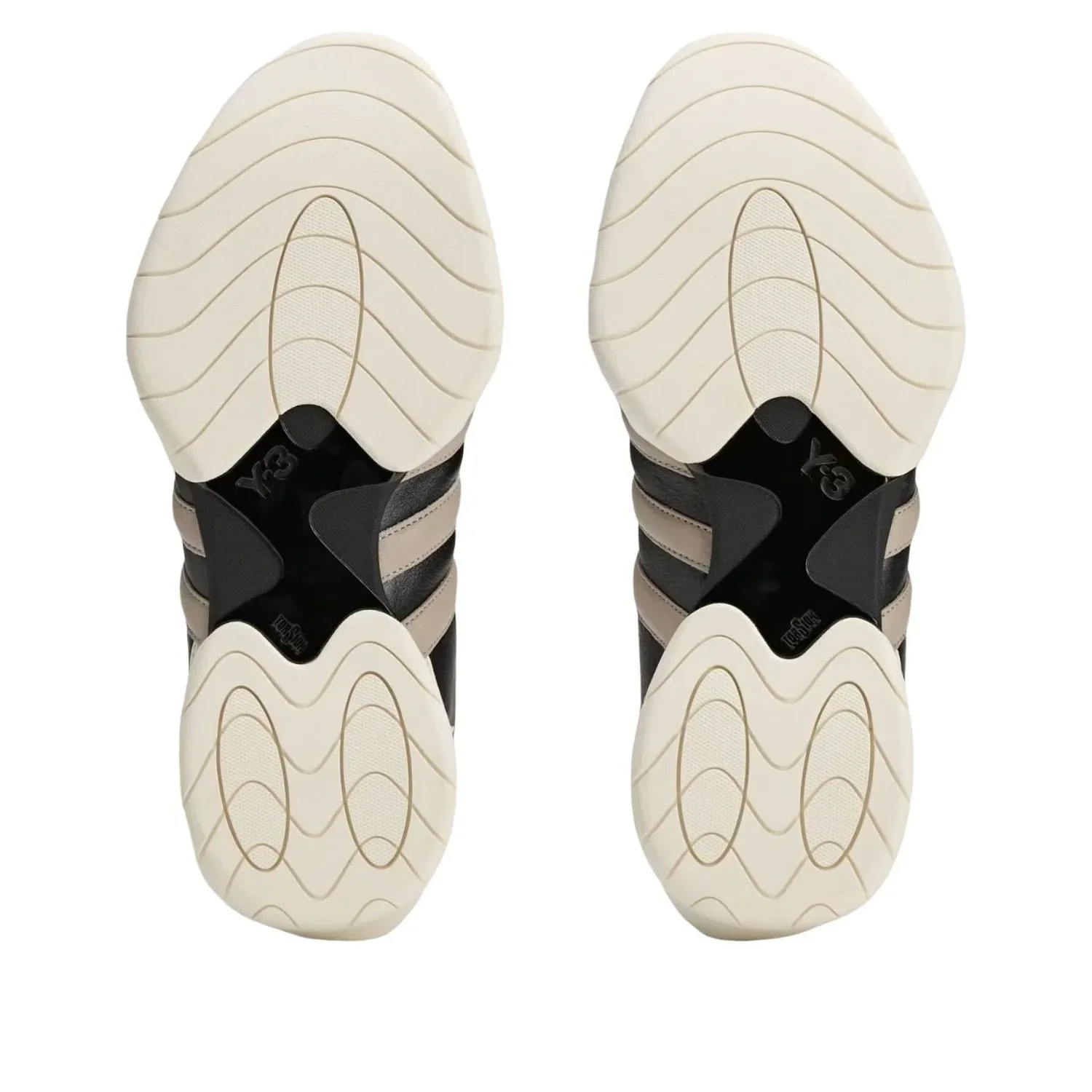 Туфли Adidas Y-3 Regu Mary Jane 'Black Off White Light Brown' — фото 4