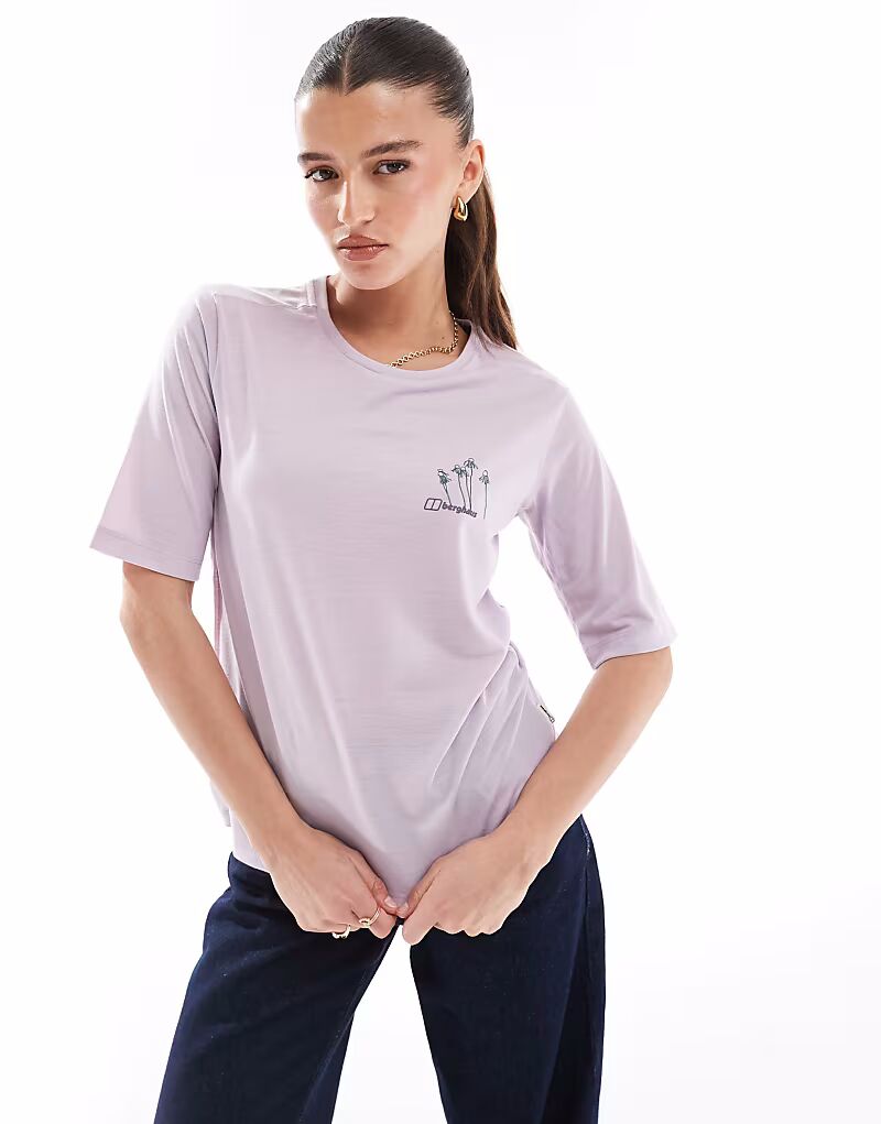 

Футболка Berghaus Coneflower с короткими рукавами в цвете «облако»