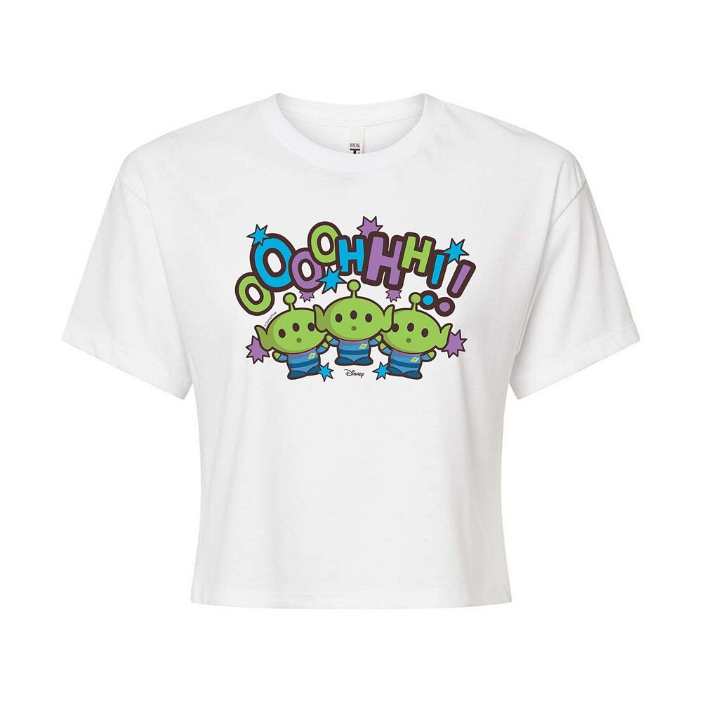 

Укороченная футболка Disney's Toy Story Juniors'OOOHHH Aliens, белый