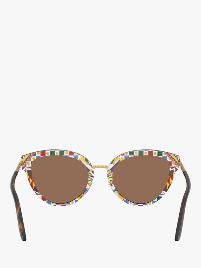 DG4492 женские солнцезащитные очки Butterfly Dolce & Gabbana, Havana/Brown — фото 4