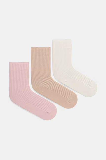 Носки детские 3 шт United Colors of Benetton, розовый