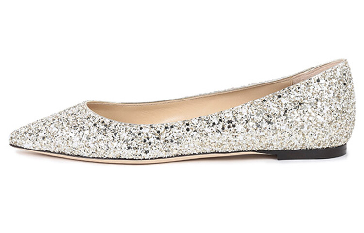 

Женские балетки Jimmy Choo Romy, серебряный