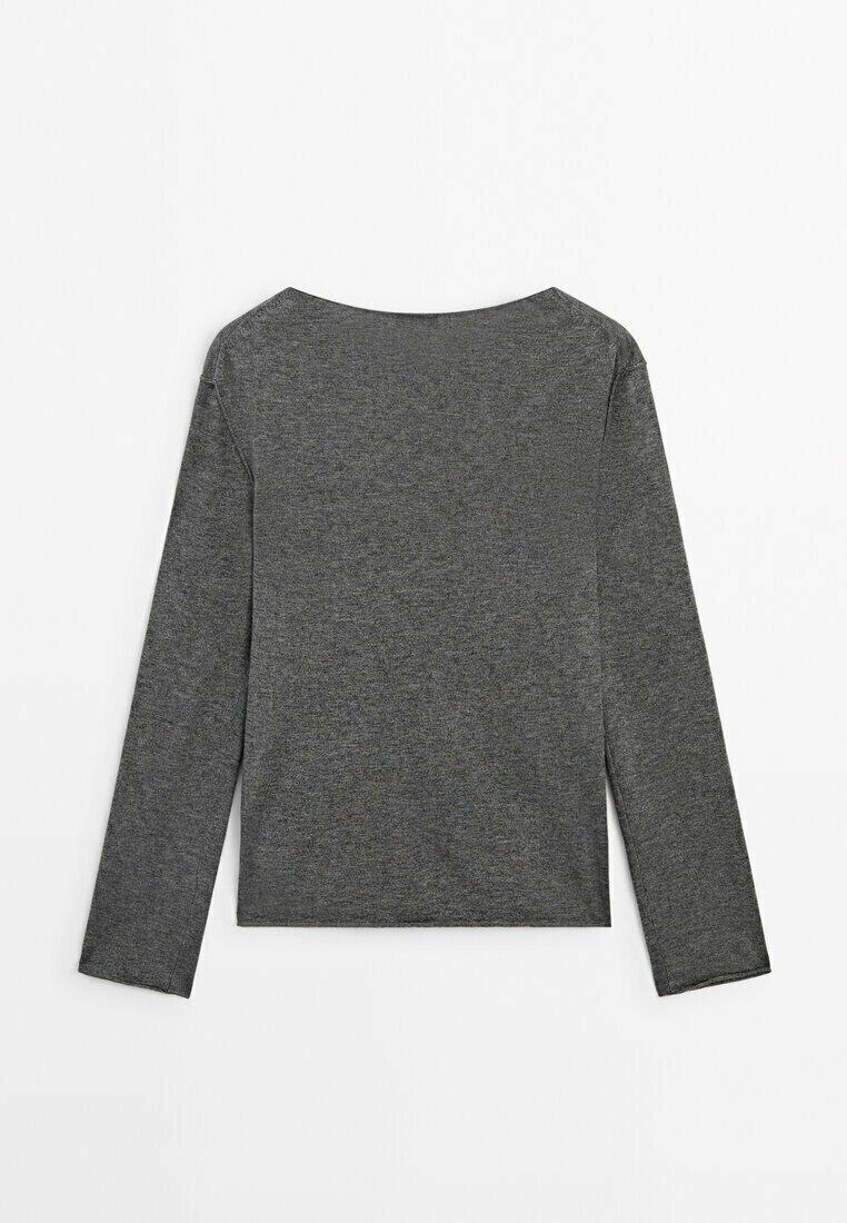 

Вязаный свитер Massimo Dutti, серый