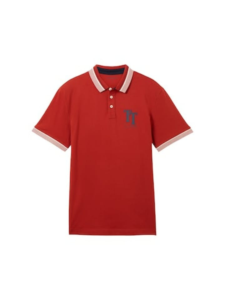 

рубашка-поло с короткими рукавами для женщин красного цвета Tom Tailor