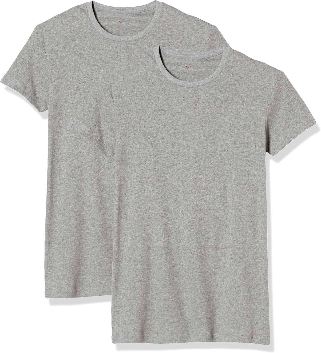 

Мужская футболка с круглым вырезом Gunze YV00132, комплект из 2 штук (YG), светло-серый