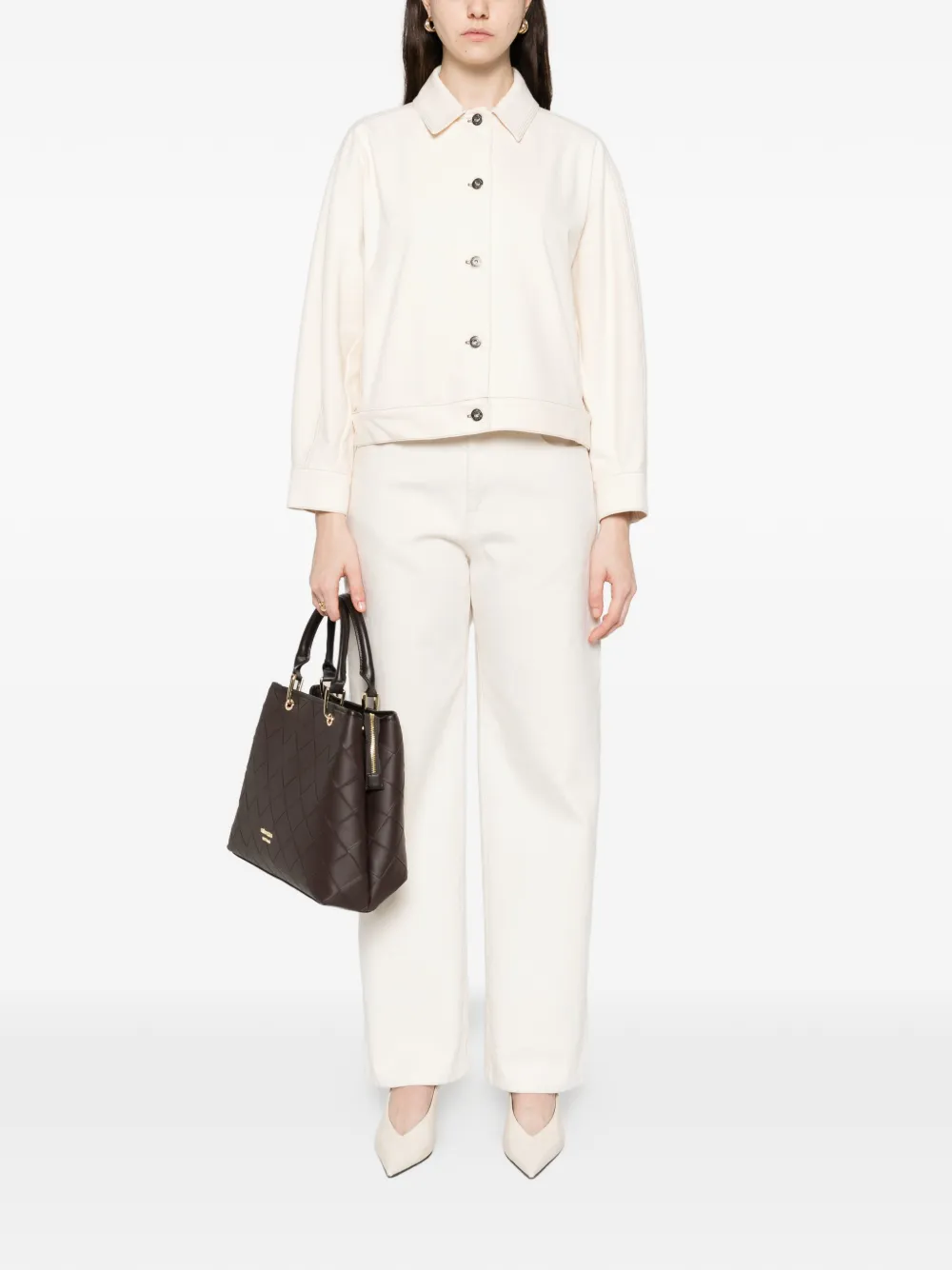 Джинсовая куртка Nettare Max Mara, нейтральный — фото 2