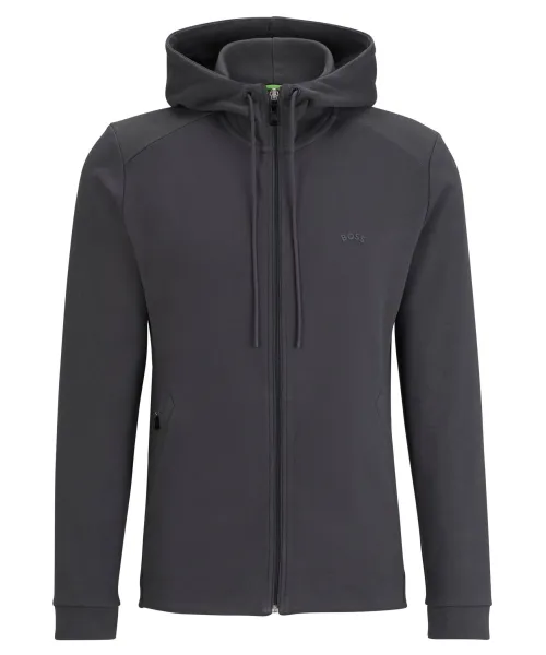 

Обвисшая изогнутая толстовка Regular fit Boss Green, серый