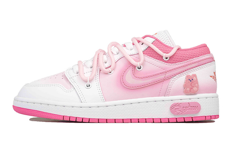 

Кроссовки Air JORDAN 1 Vintage Basketball Shoes Women's Low-Top Pink White