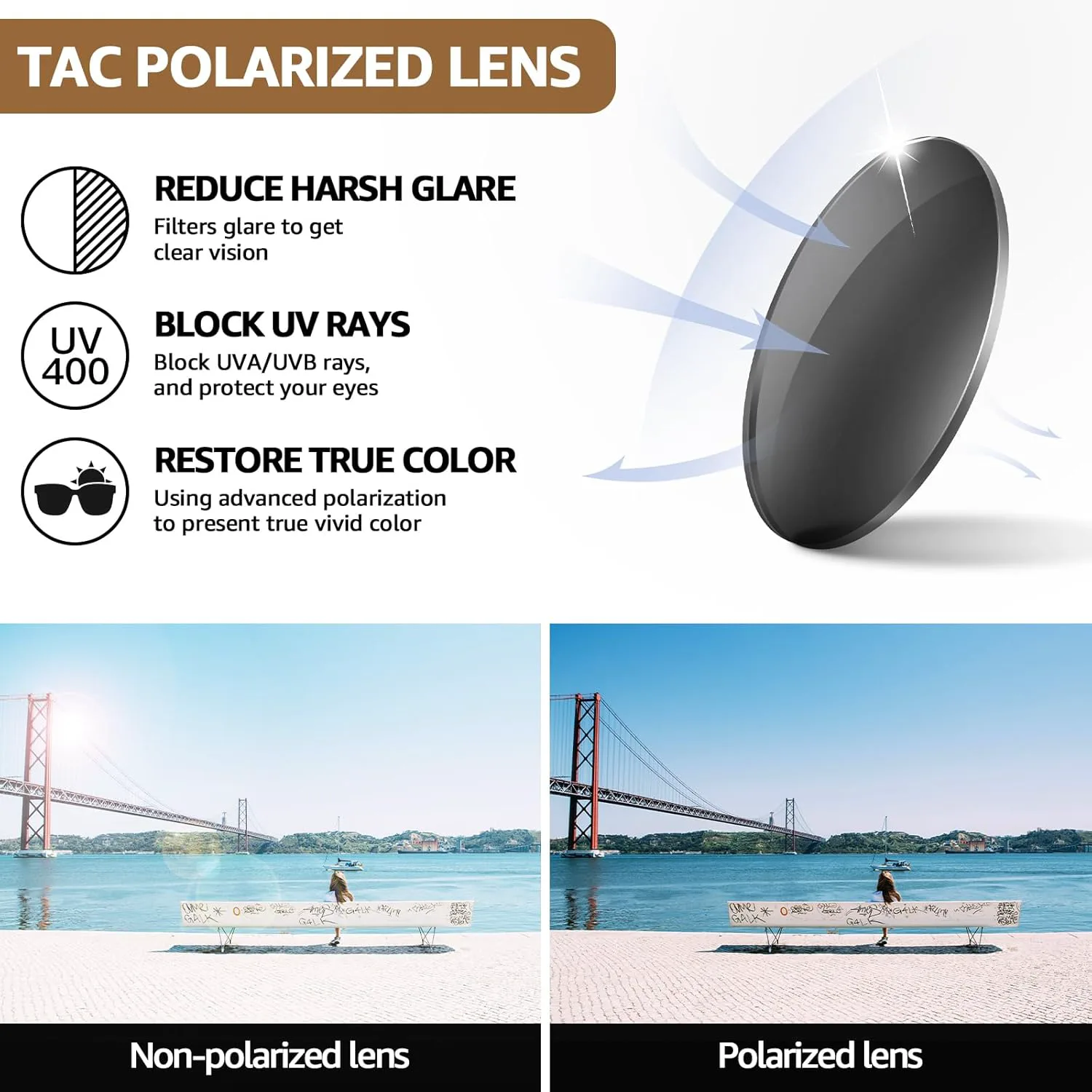 

Модные поляризованные солнцезащитные очки TJUTR для женщин, ретро-стиль «кошачий глаз», дизайнерские очки с защитой от УФ-излучения TS1205, A3 Tortoise/Brown