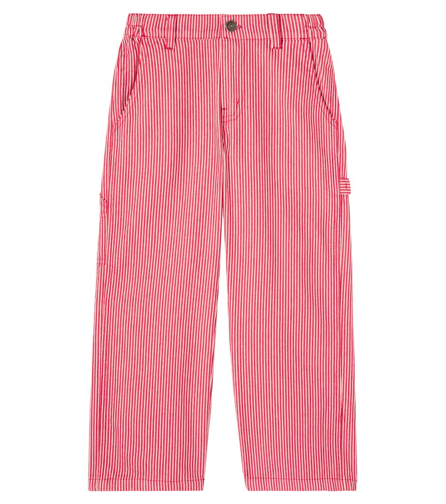 

Брюки из хлопкового твила в полоску luc Konges Sløjd, Milk Rouge Stripe