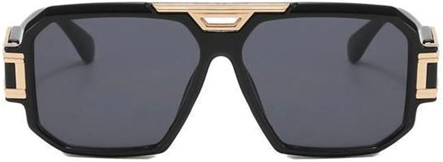 

Солнцезащитные очки Willochra Retro Oversized Pilot для мужчин и женщин, модные винтажные, с двойной перемычкой, квадратной формы, дизайнерские солнцезащитные очки, C1