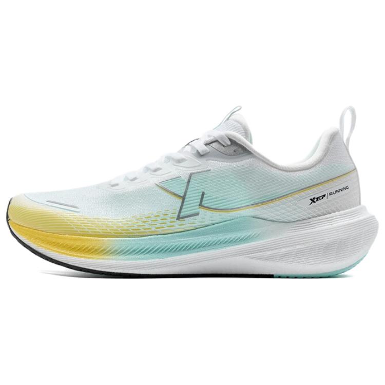 

XTEP Кроссовки для бега Kunpeng Slip-Resistant Rebound, легкие, низкие, мужские, белые, желтые, синие