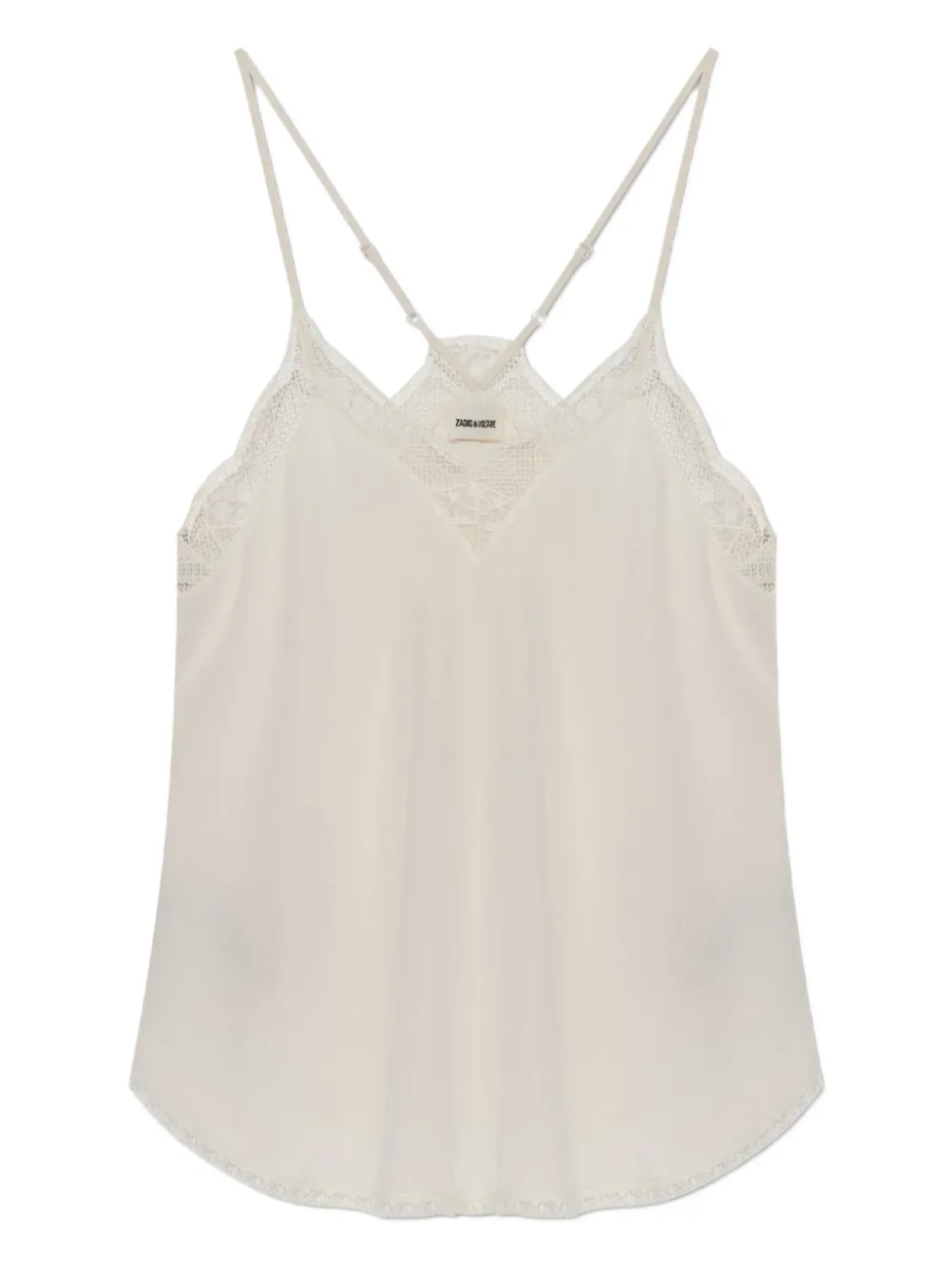 

Майка с кружевной отделкой Zadig&Voltaire, нейтральный