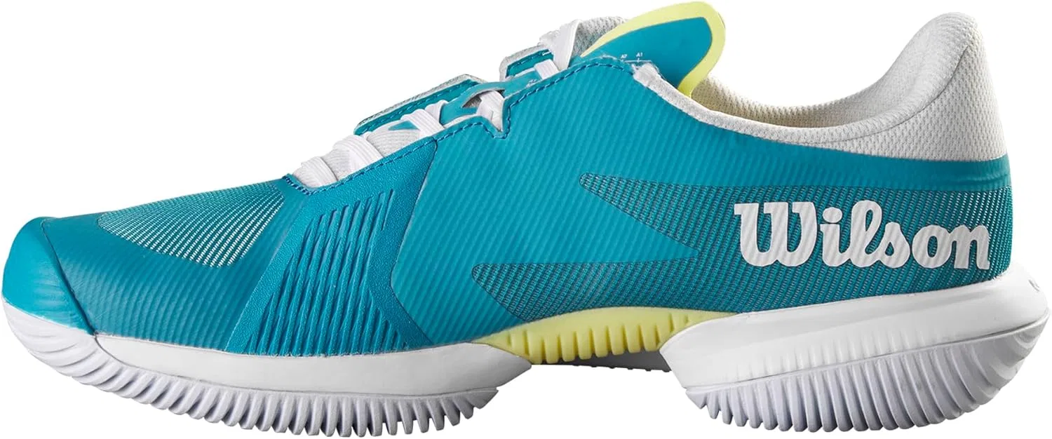 Кроссовки для тенниса KAOS Swift, Wilson, Algiers Blue White Sunny Lime — фото 4