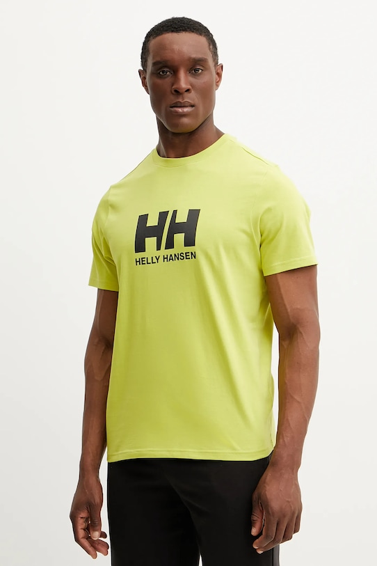 

Хлопковая футболка HH LOGO Helly Hansen, зеленый