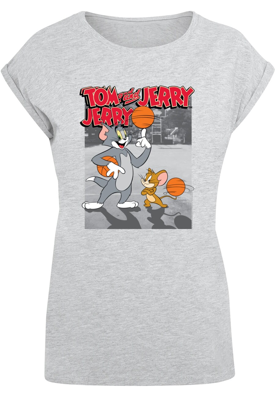 

Рубашка ABSOLUTE CULT Tom and Jerry - Basketball Buddies, цвет Basalt grey/mottled grey