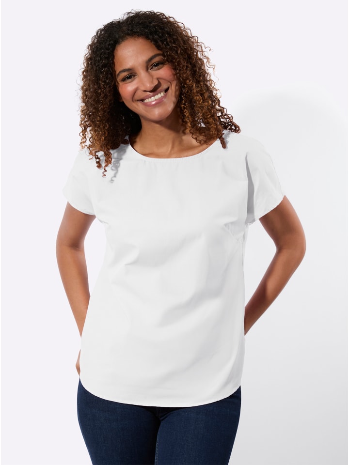 

Хлопковая блузка цвета экрю WITT WEIDEN