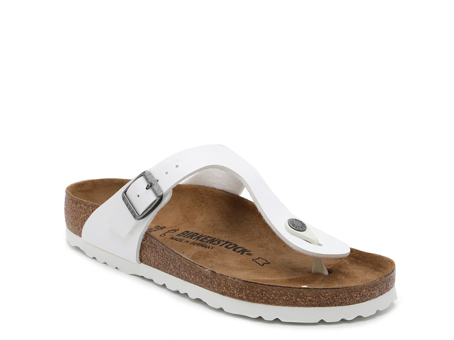 Сандалии женские кожаные Birkenstock Gizeh, белый